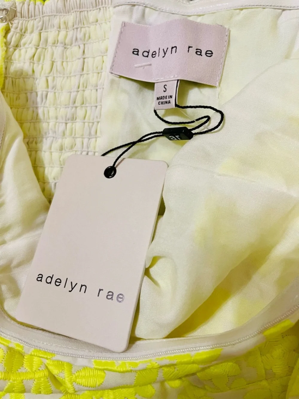 Adelyn Rae Lemon Textured Sundress - Picture 2 of 3